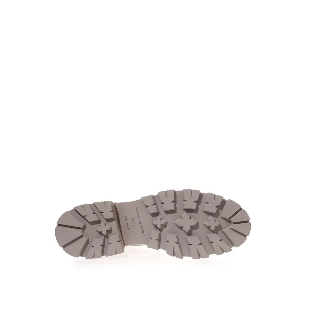 Gray Leather Boot