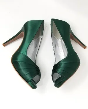 Green Wedding Shoes - Hunter Green Bridesmaids Shoes