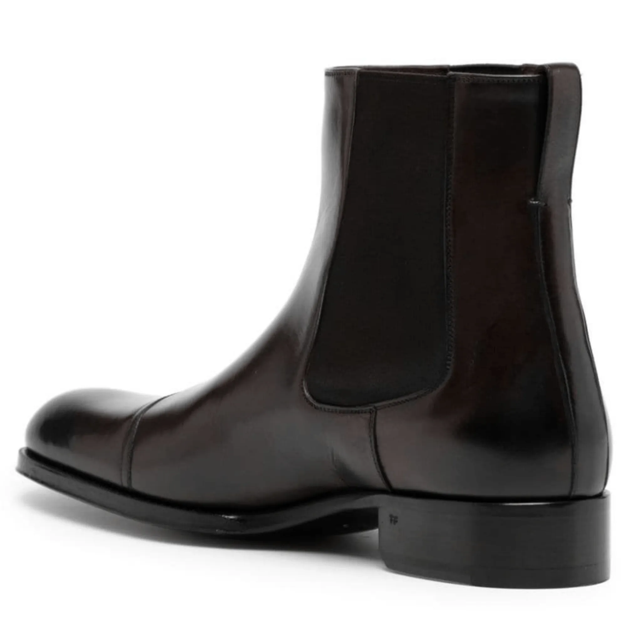 Handmade Customisable Brown Leather Chelsea Boots For Men