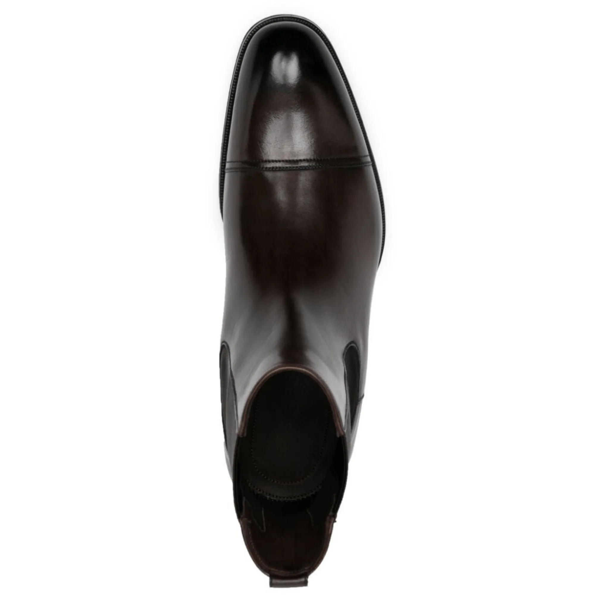 Handmade Customisable Brown Leather Chelsea Boots For Men