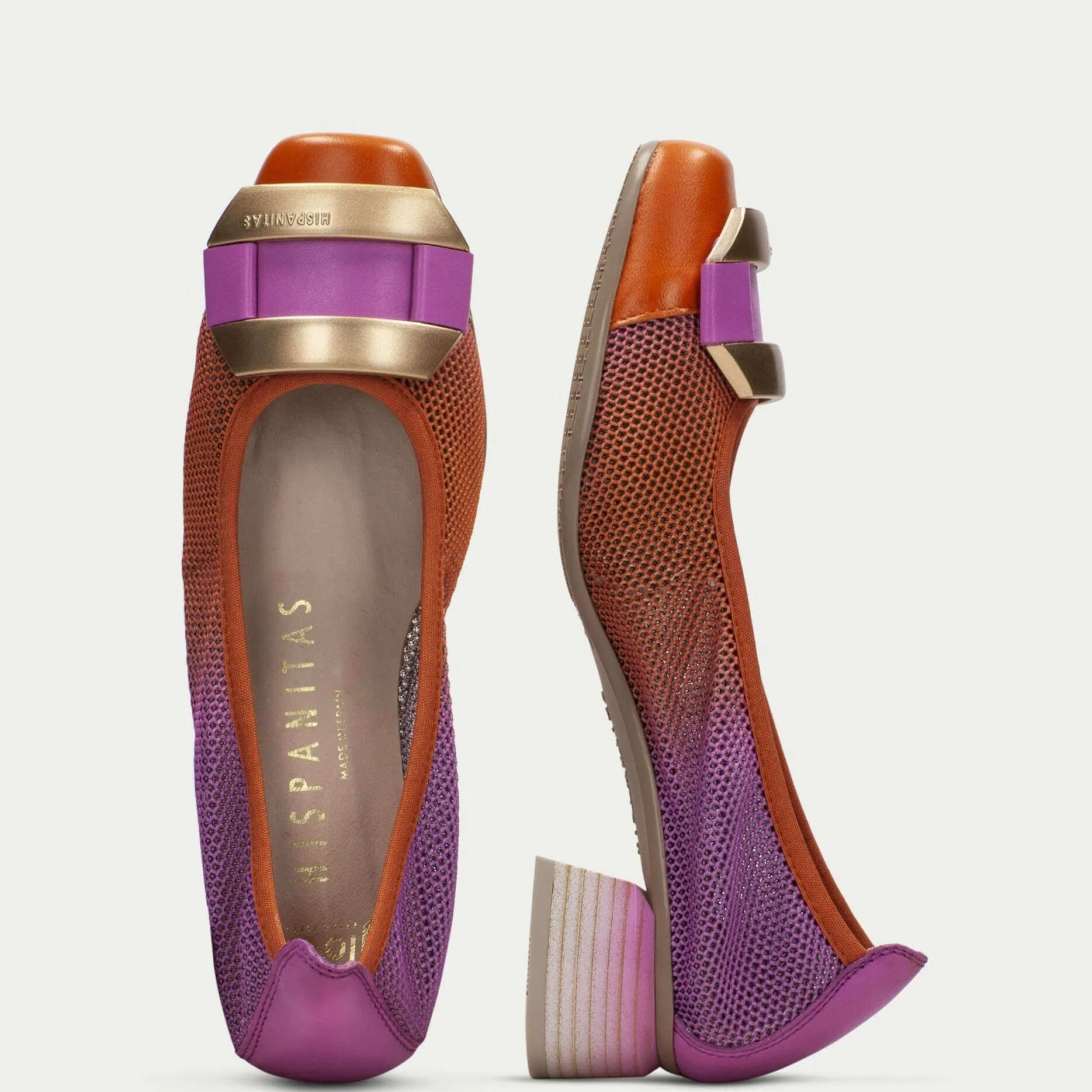 Hispanitas Pink Ombre Leather Pumps
