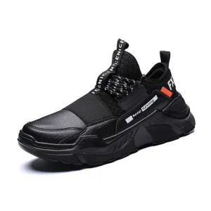 Hot Sell Vulcanize Shoes Men Casual Outdoor Leather Sneakers Men Shoes Breathable Lace-Up Thick Bottom Walking Shoes Size 39-44