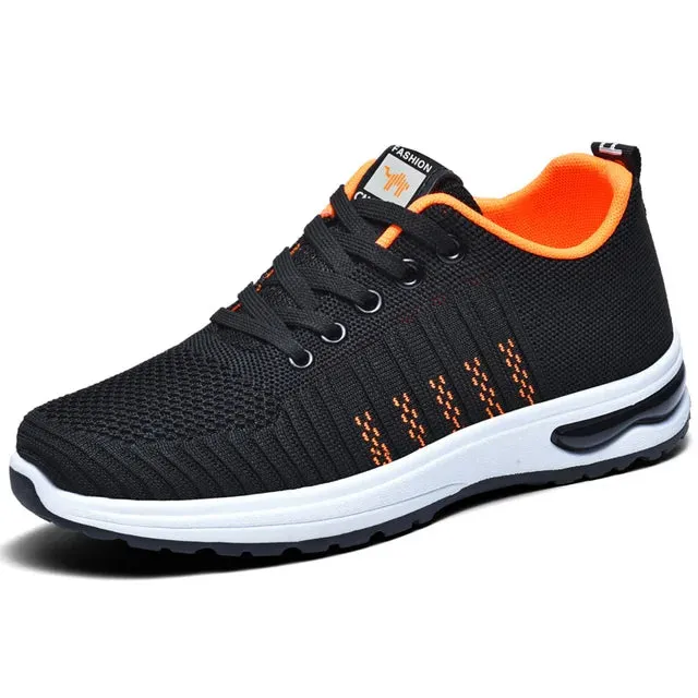 Hugo - Zwarte Heren-Sneakers met Rode Accenten