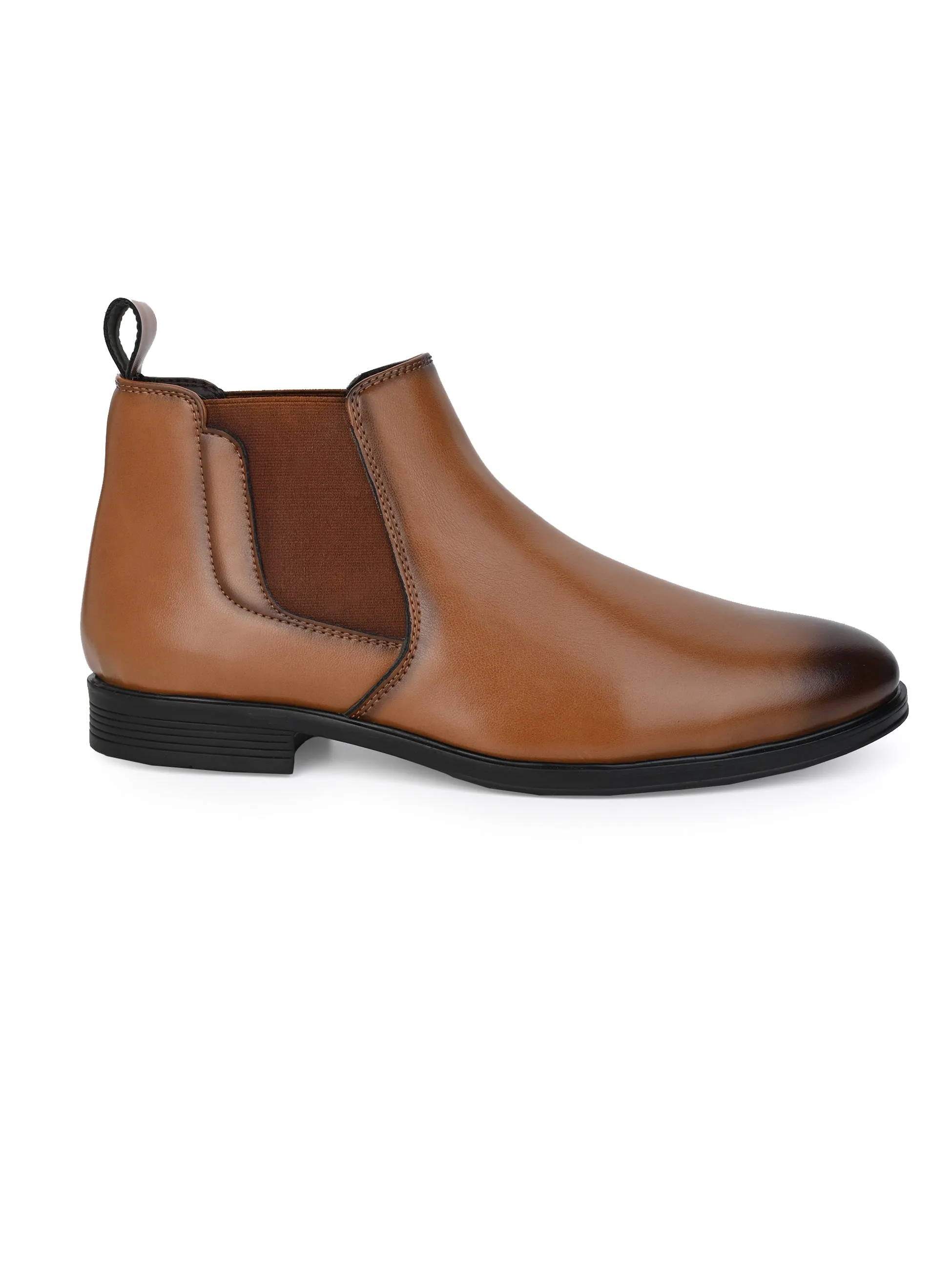 Hydes N Hues Men Tan Chelsea Boots