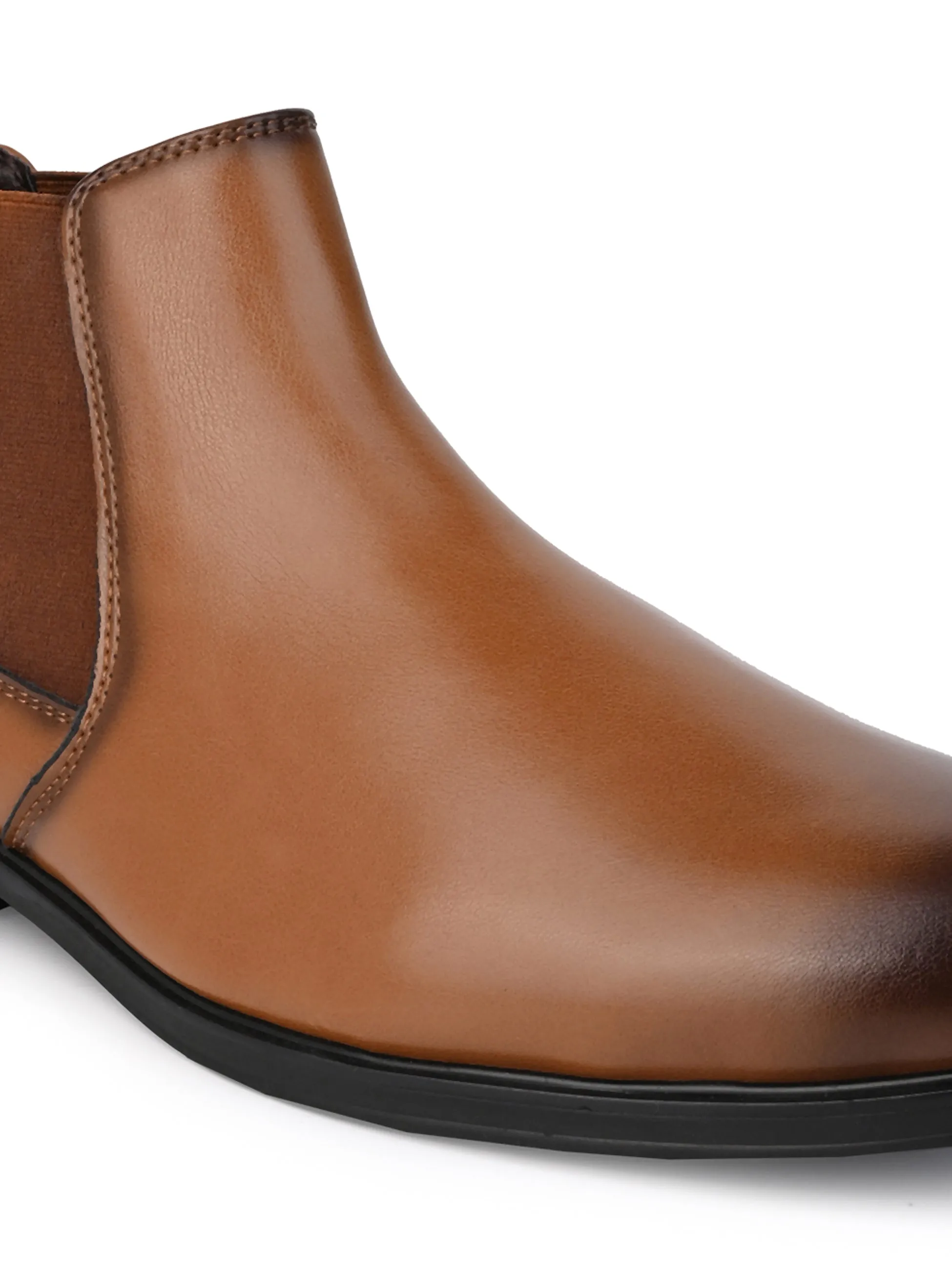 Hydes N Hues Men Tan Chelsea Boots