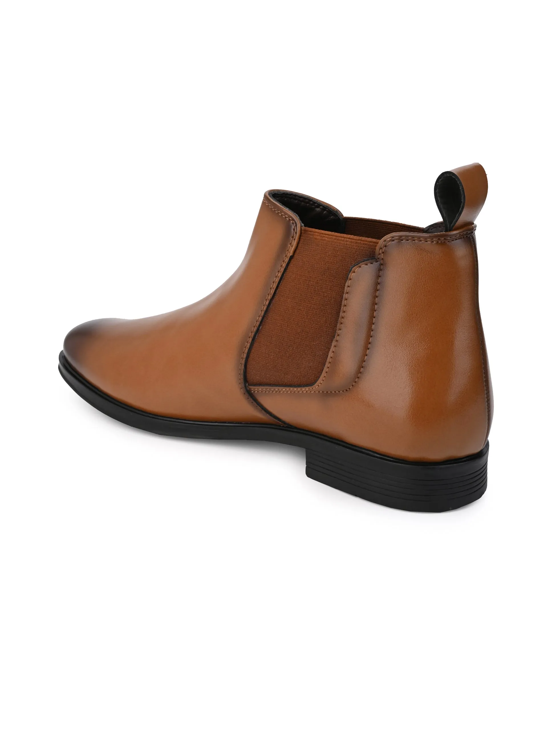 Hydes N Hues Men Tan Chelsea Boots