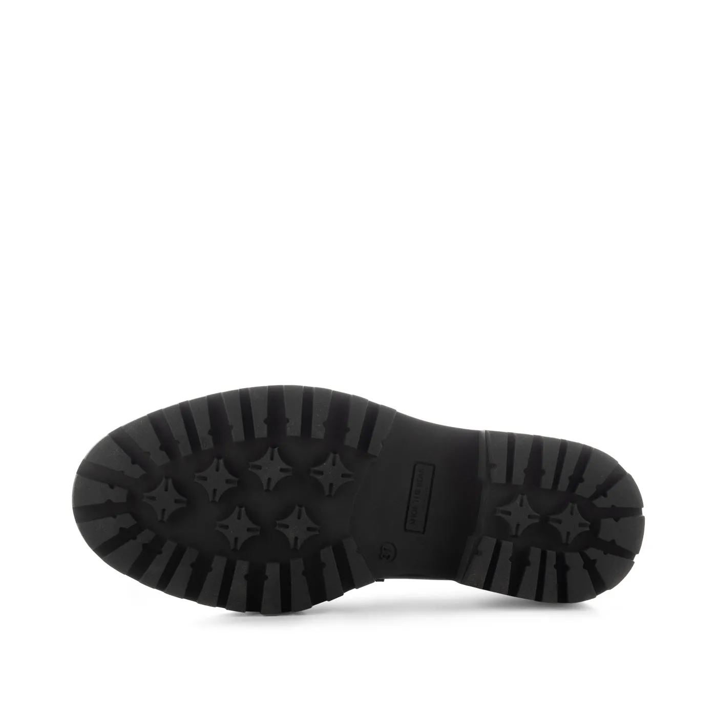 Iona loafer læder  - BLACK HIGH SHINE