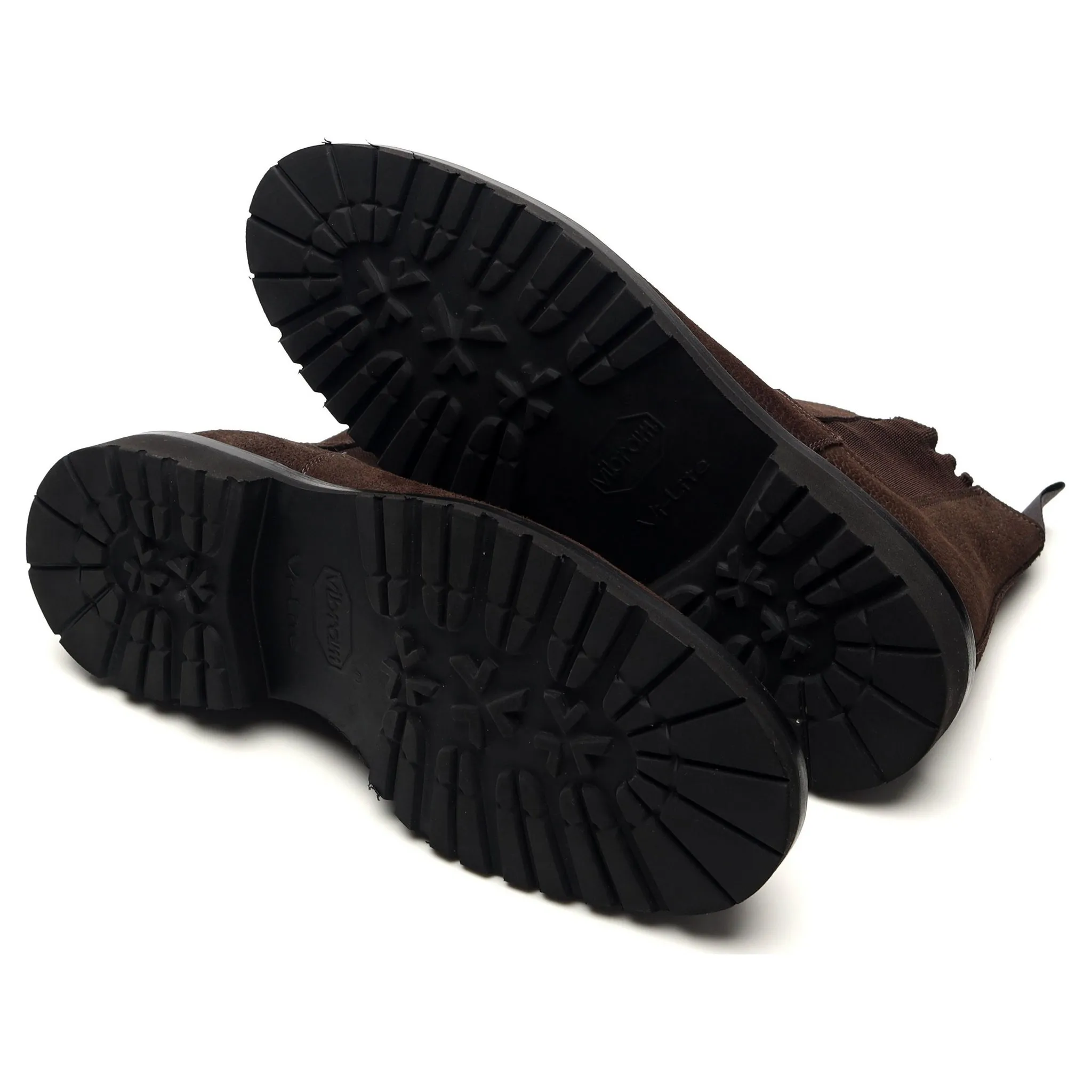 'Jason' Dark Brown Grain Suede Chelsea Boots UK 7 E