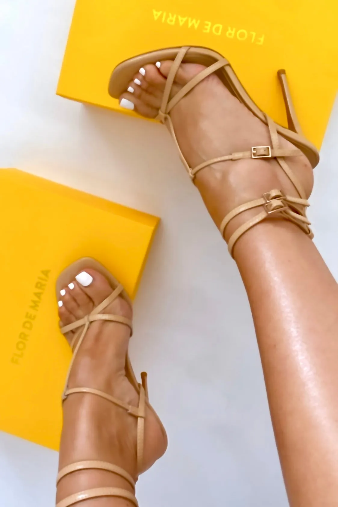 Jessica Nude Heeled Sandals
