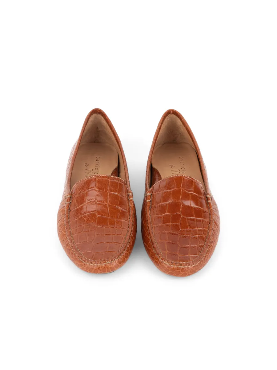 Jillian Driving Moccasin in Crocodile