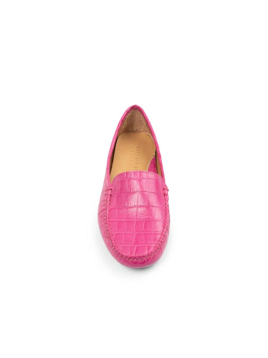 Jillian Driving Moccasin in Crocodile