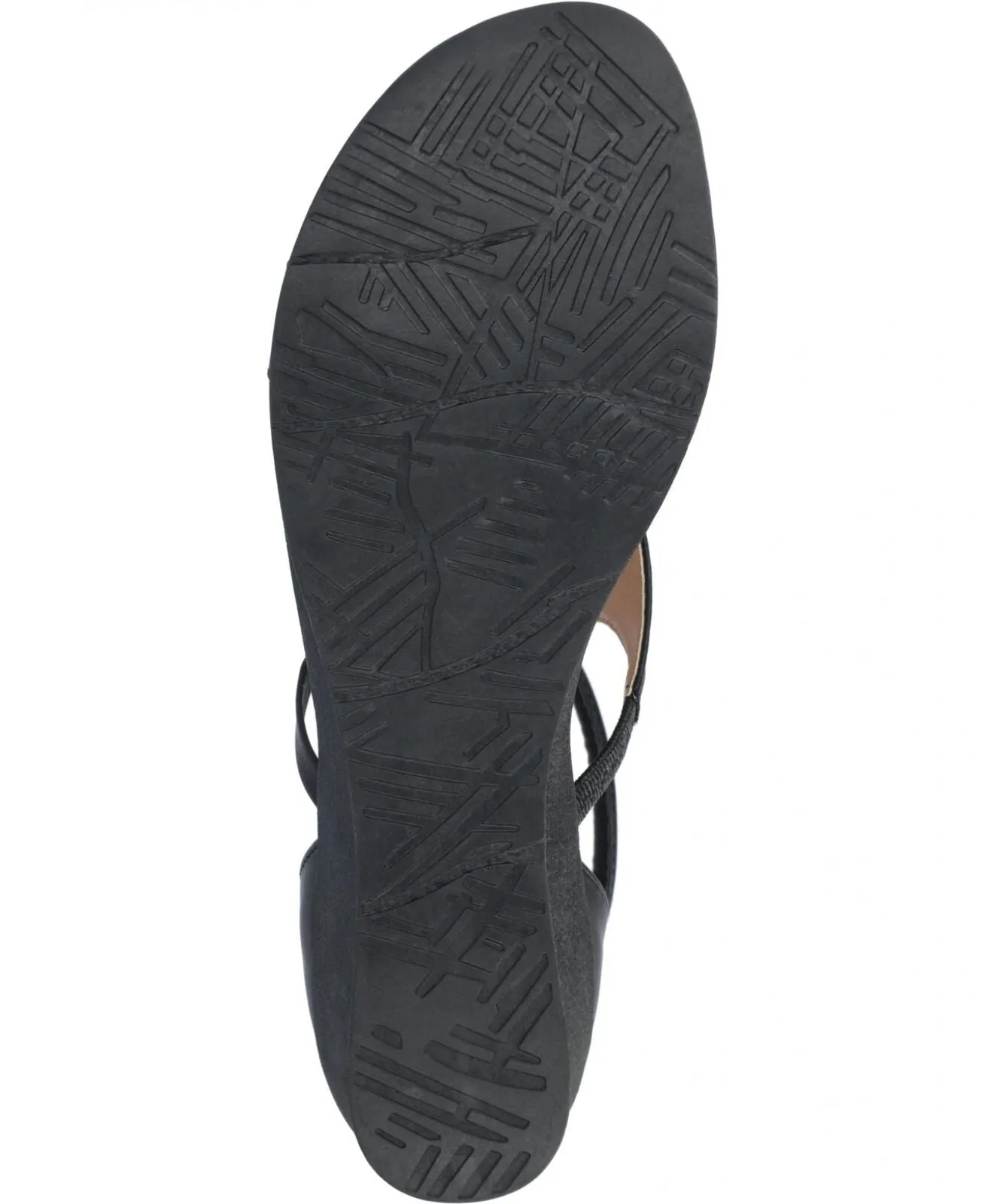 Journee Collection Women's Trayle Wedge Sandals TRAYLE-WEDGE-SANDAL Black 10M