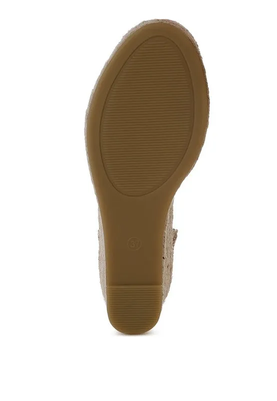 Kalista Raffia Woven Wedge Sandals
