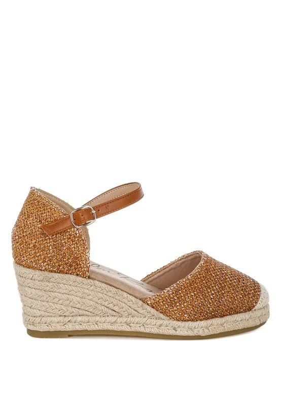 Kalista Raffia Woven Wedge Sandals