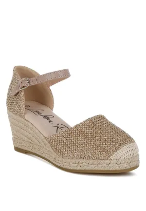 Kalista Raffia Woven Wedge Sandals