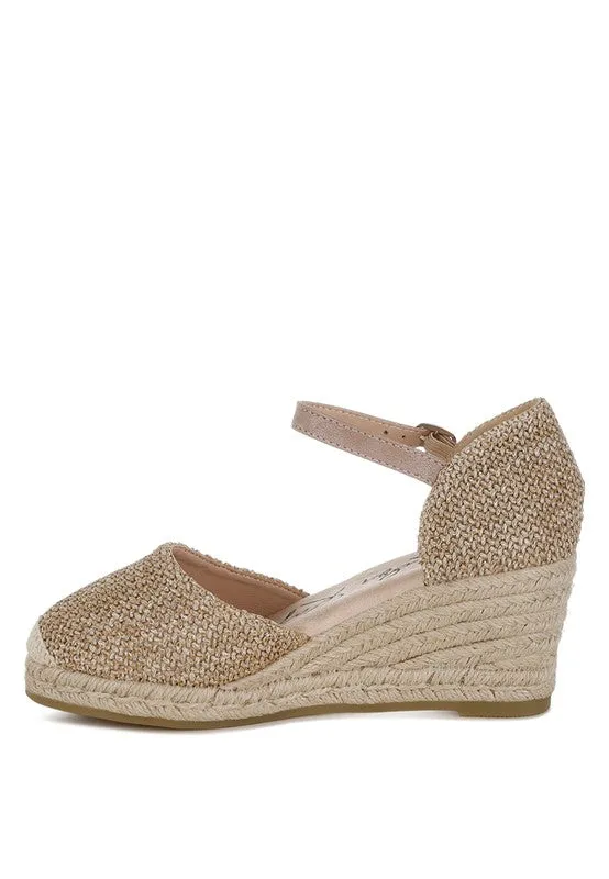 Kalista Raffia Woven Wedge Sandals