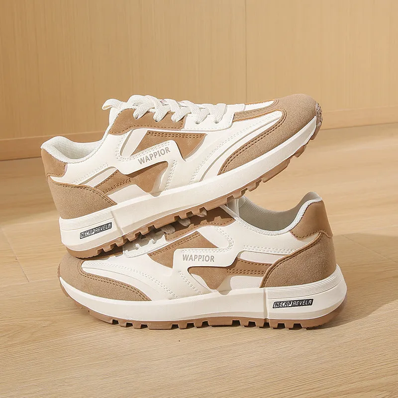 Lace Up Round Toe Contrast Athletic
