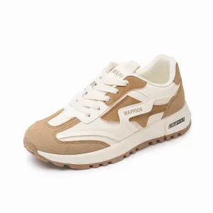 Lace Up Round Toe Contrast Athletic
