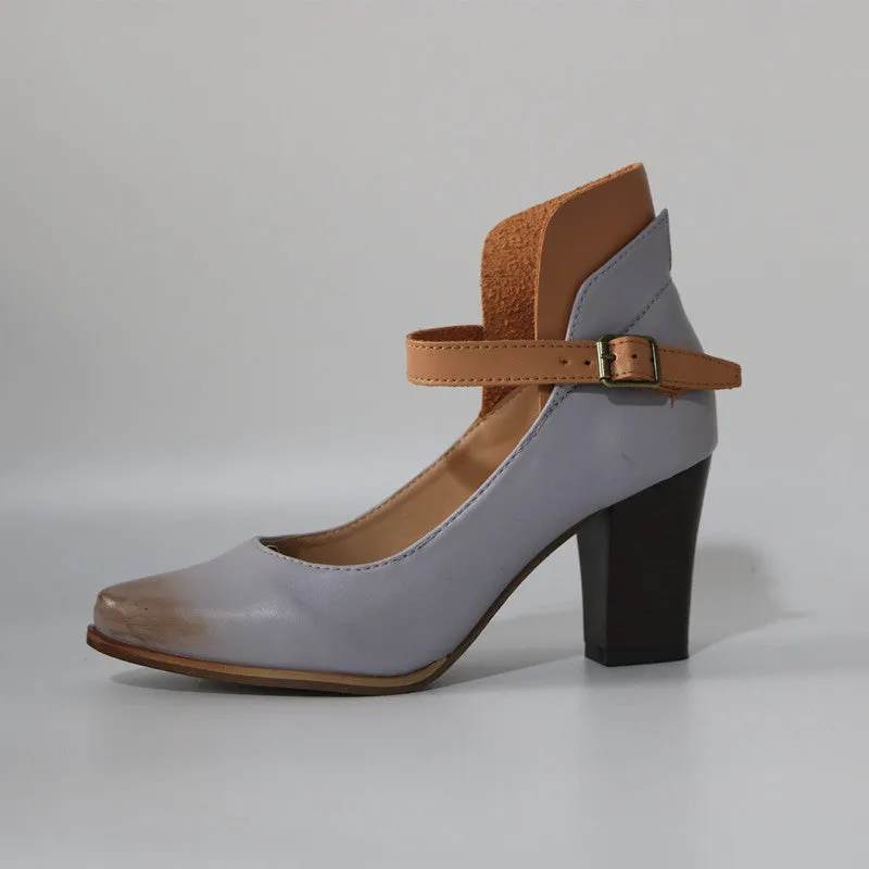 Large Size Thick with High Heel Ladies Sandals