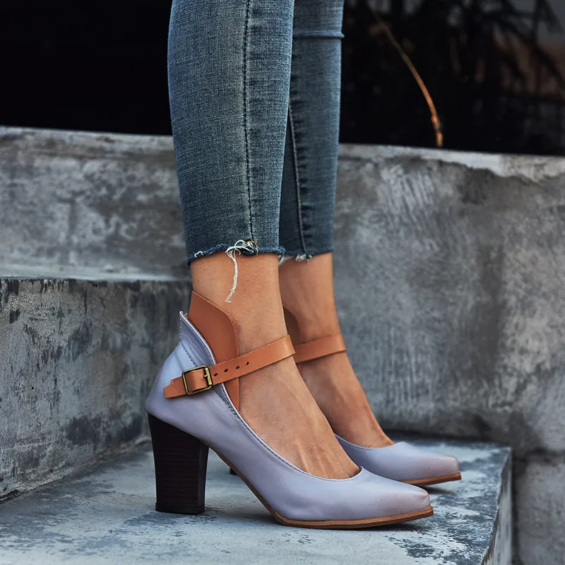 Large Size Thick with High Heel Ladies Sandals