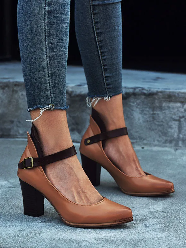 Large Size Thick with High Heel Ladies Sandals