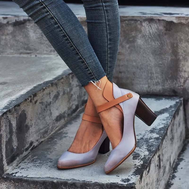 Large Size Thick with High Heel Ladies Sandals