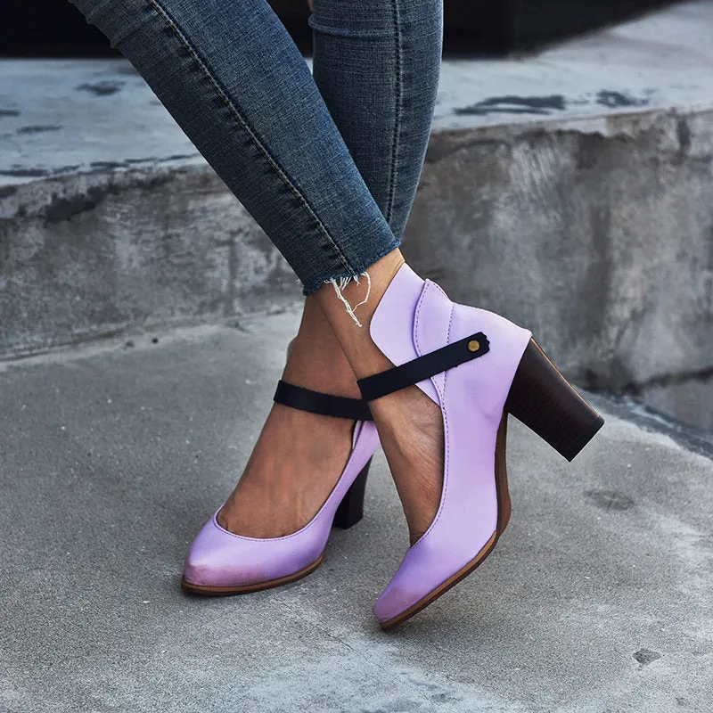 Large Size Thick with High Heel Ladies Sandals