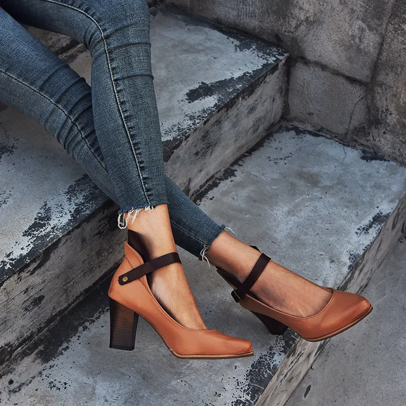 Large Size Thick with High Heel Ladies Sandals
