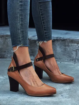 Large Size Thick with High Heel Ladies Sandals