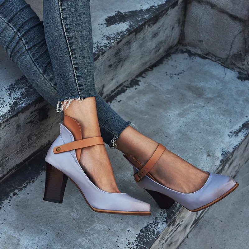 Large Size Thick with High Heel Ladies Sandals