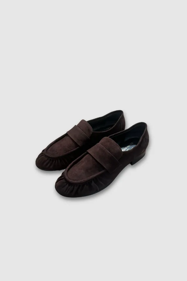 L'Eclisse x Denim Iniquity Suede Loafer in Chocolate