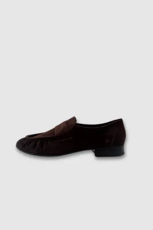 L'Eclisse x Denim Iniquity Suede Loafer in Chocolate