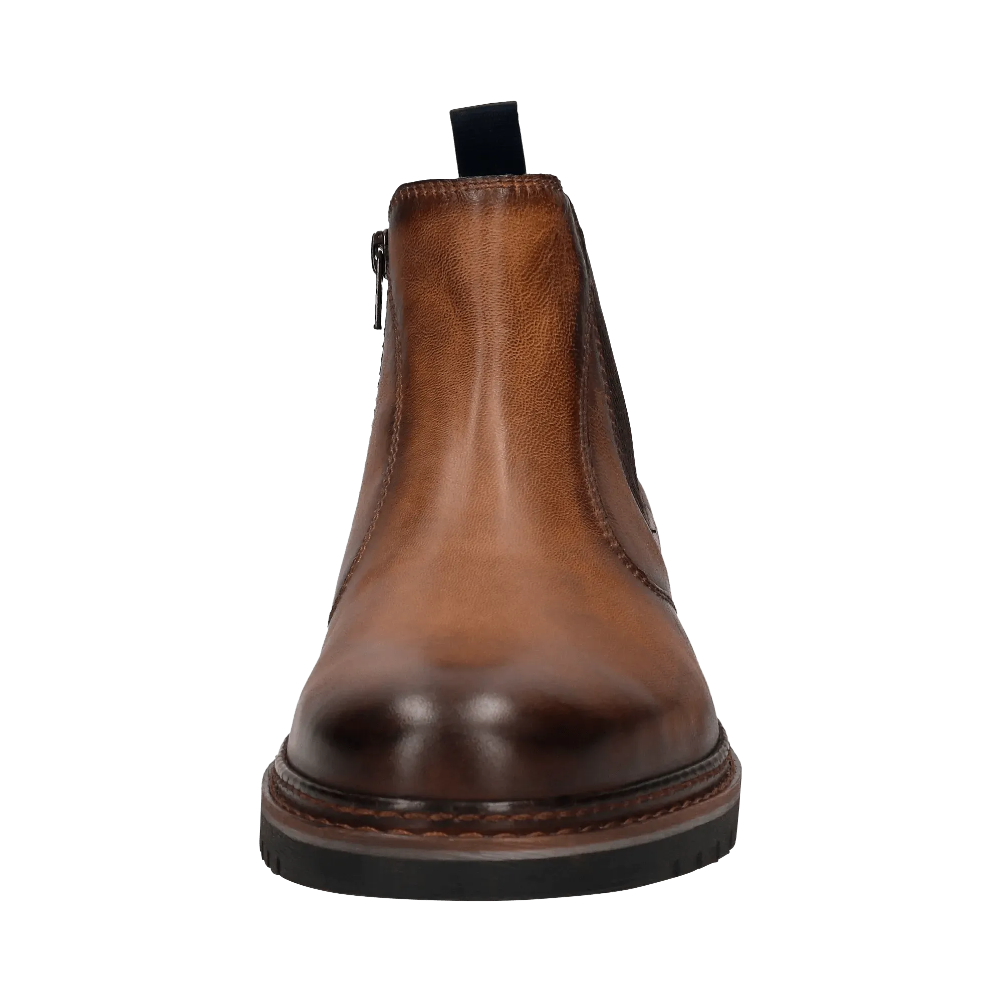 Leder Stiefel cognac
