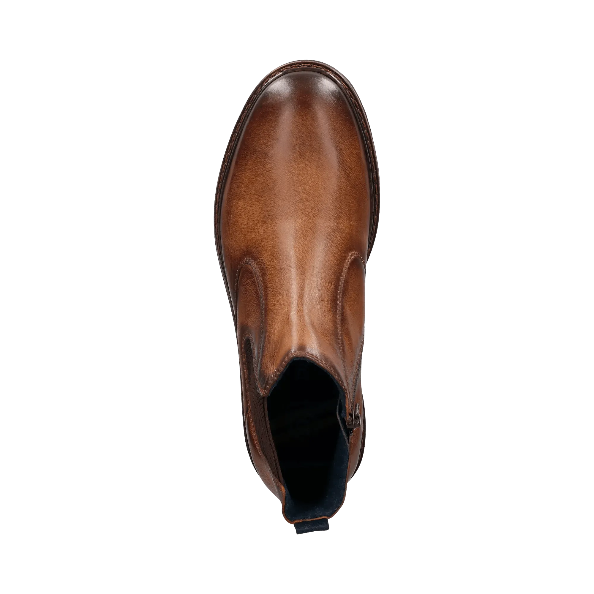 Leder Stiefel cognac