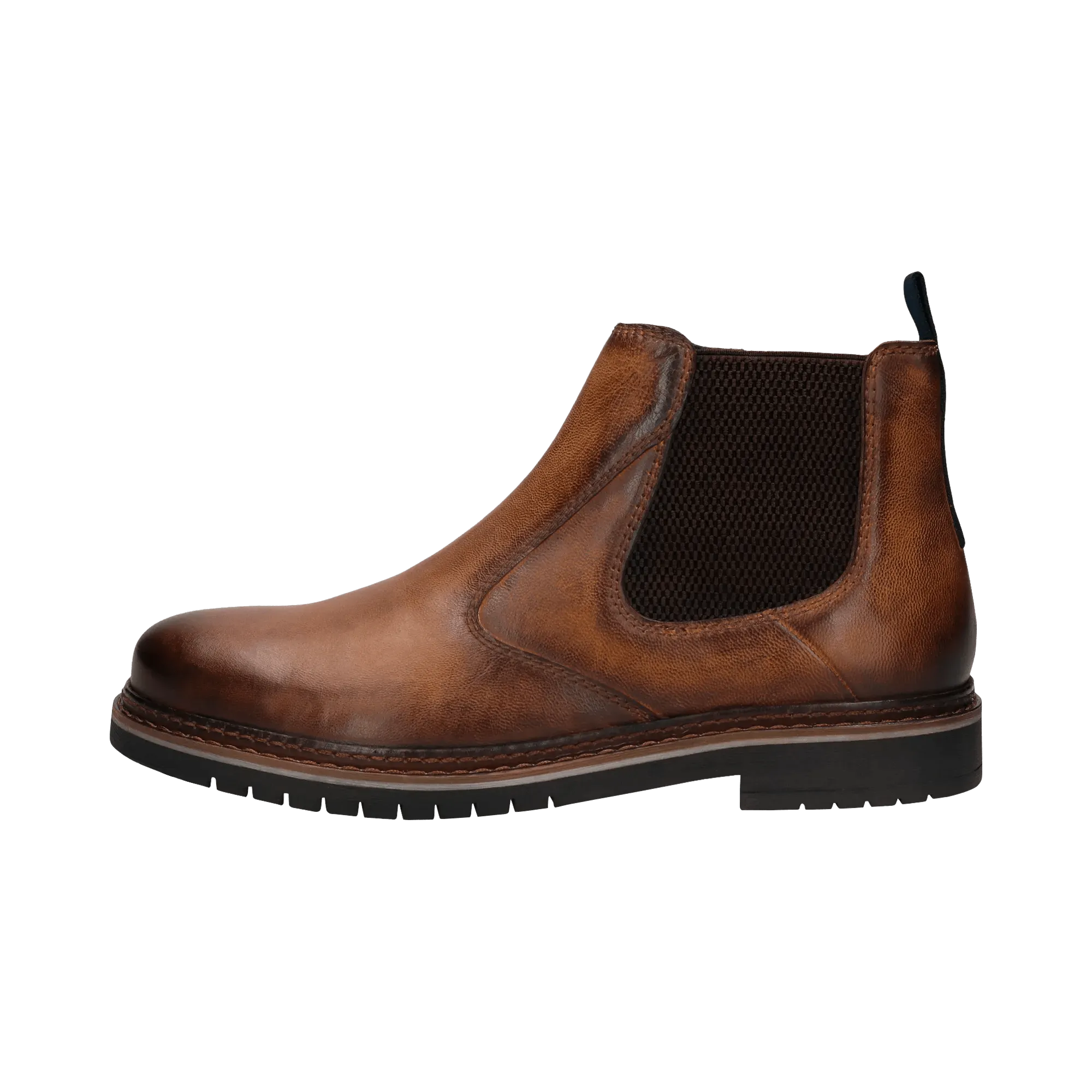 Leder Stiefel cognac