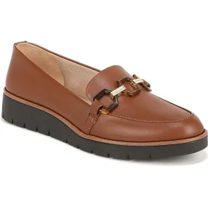 LifeStride Women's Optimist Slip-ons Loafer, Walnut Brown Faux Leather, 7.5