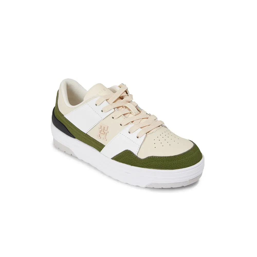 Low Basket Sneaker - White Multi