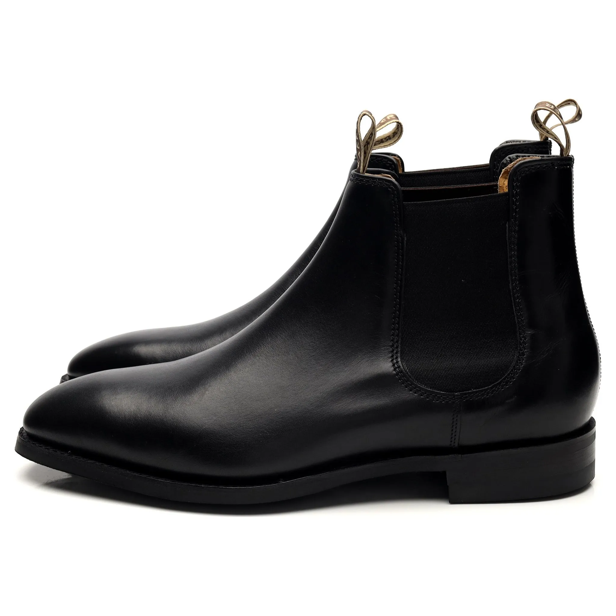 'Mansfield' Black Leather Chelsea Boots UK 9 F