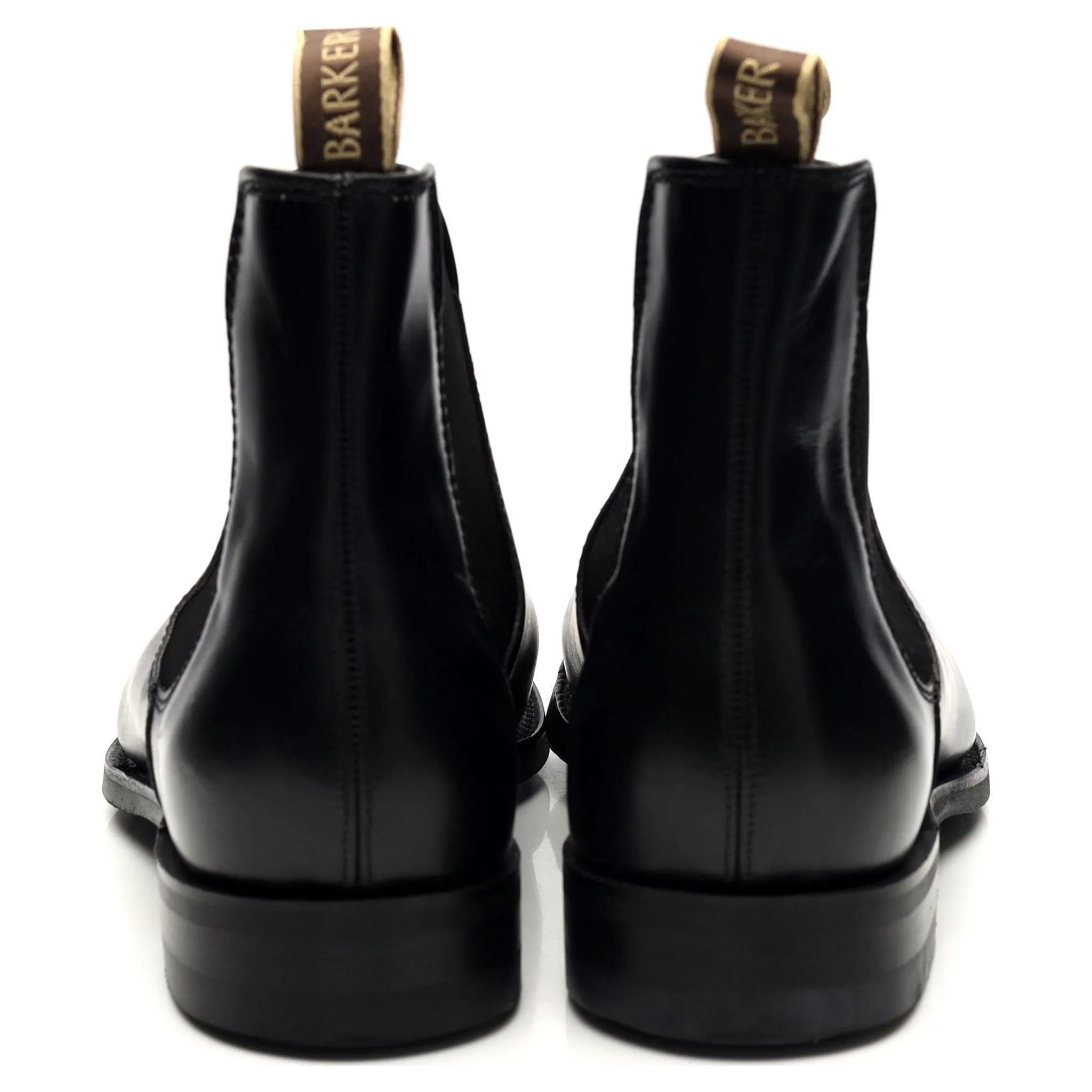 'Mansfield' Black Leather Chelsea Boots UK 9 F