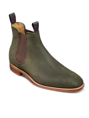 Mansfield - Green Waxy Suede Boots