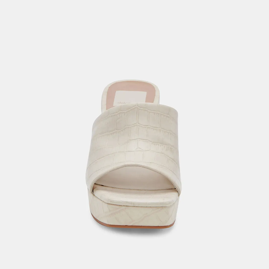 MARSHA HEELS IVORY EMBOSSED STELLA