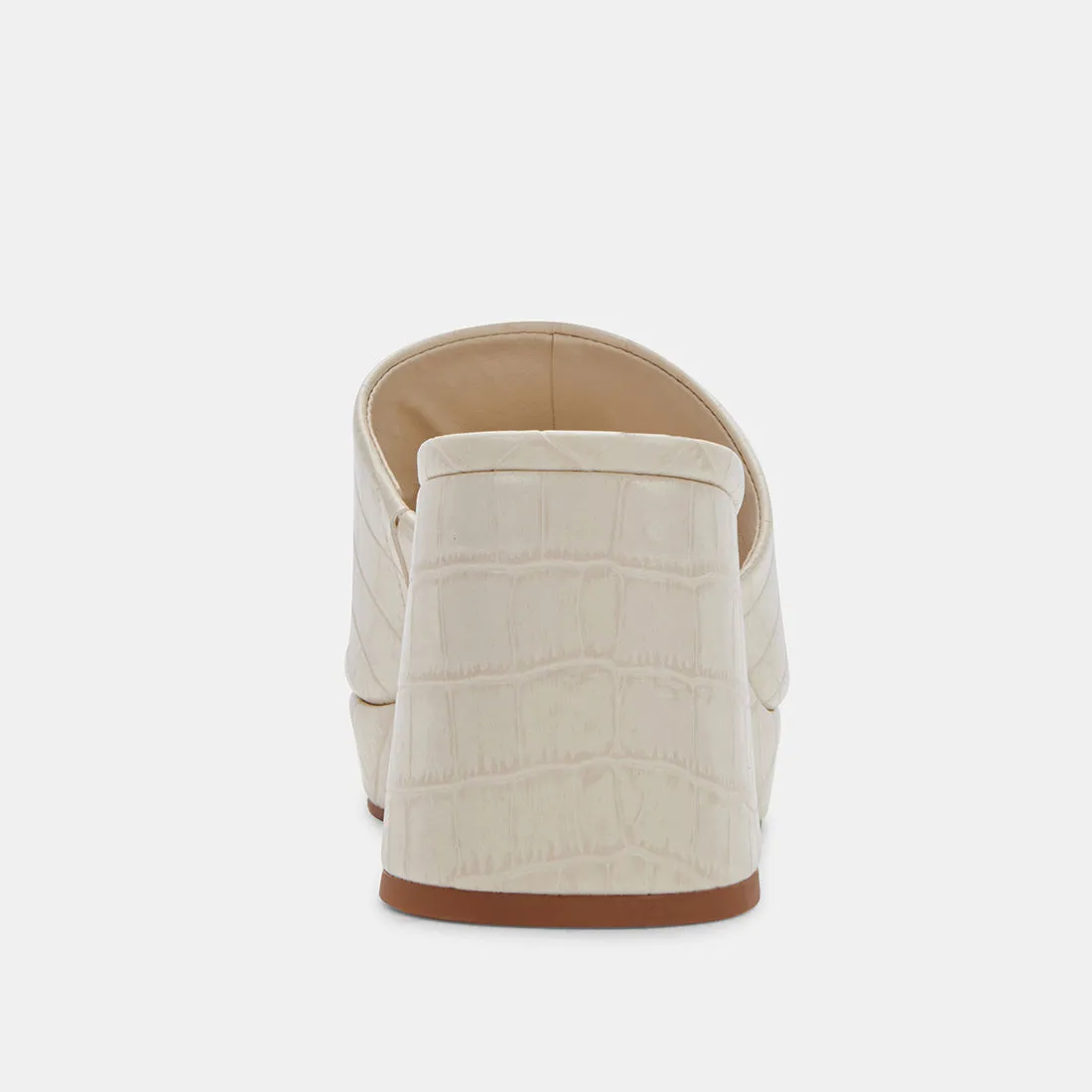 MARSHA HEELS IVORY EMBOSSED STELLA