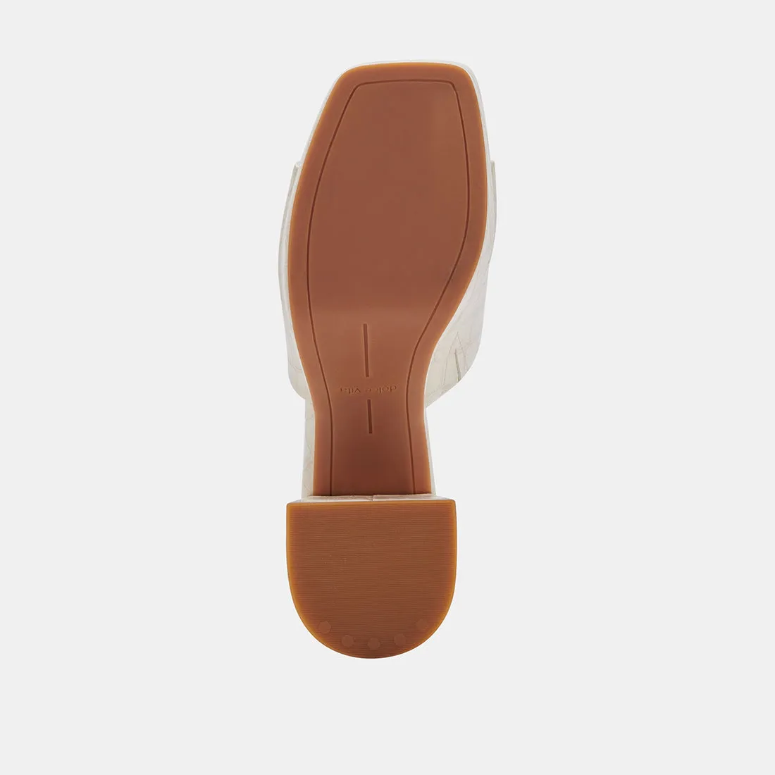 MARSHA HEELS IVORY EMBOSSED STELLA