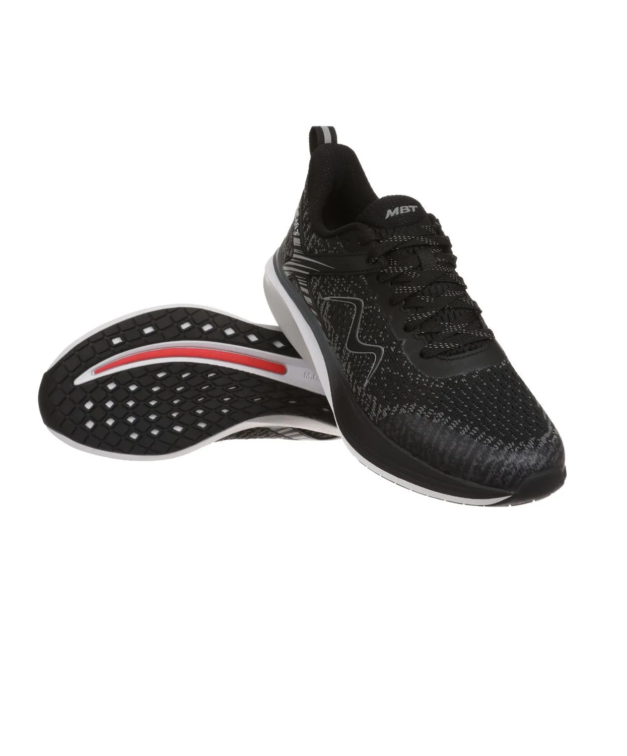 MBT Huracan 3 Lace Up Black Womens Sneakers