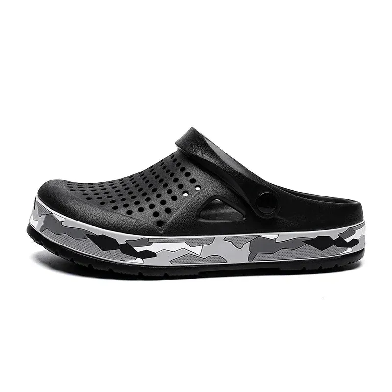 Men's Clogs Sandals Casual Shoes  EVA Lightweight Sandals Unisex Colorful Shoes for Summer Beach