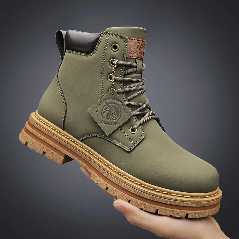 Men's Comfortable Vegan Leather Chelsea Boots With Logo Detail | Ideal for All Seasons