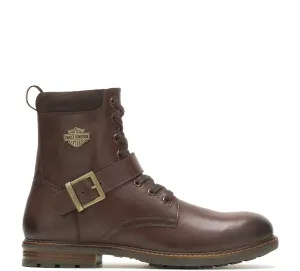Men's Hicklyn Strap Leather Riding Boots - Brown