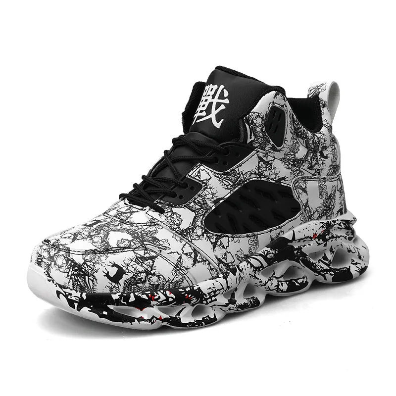 Men's tennis shoes summer new personality men's sports shoes fashion casual basketball shoes men's 39-45 size кроссовки мужские