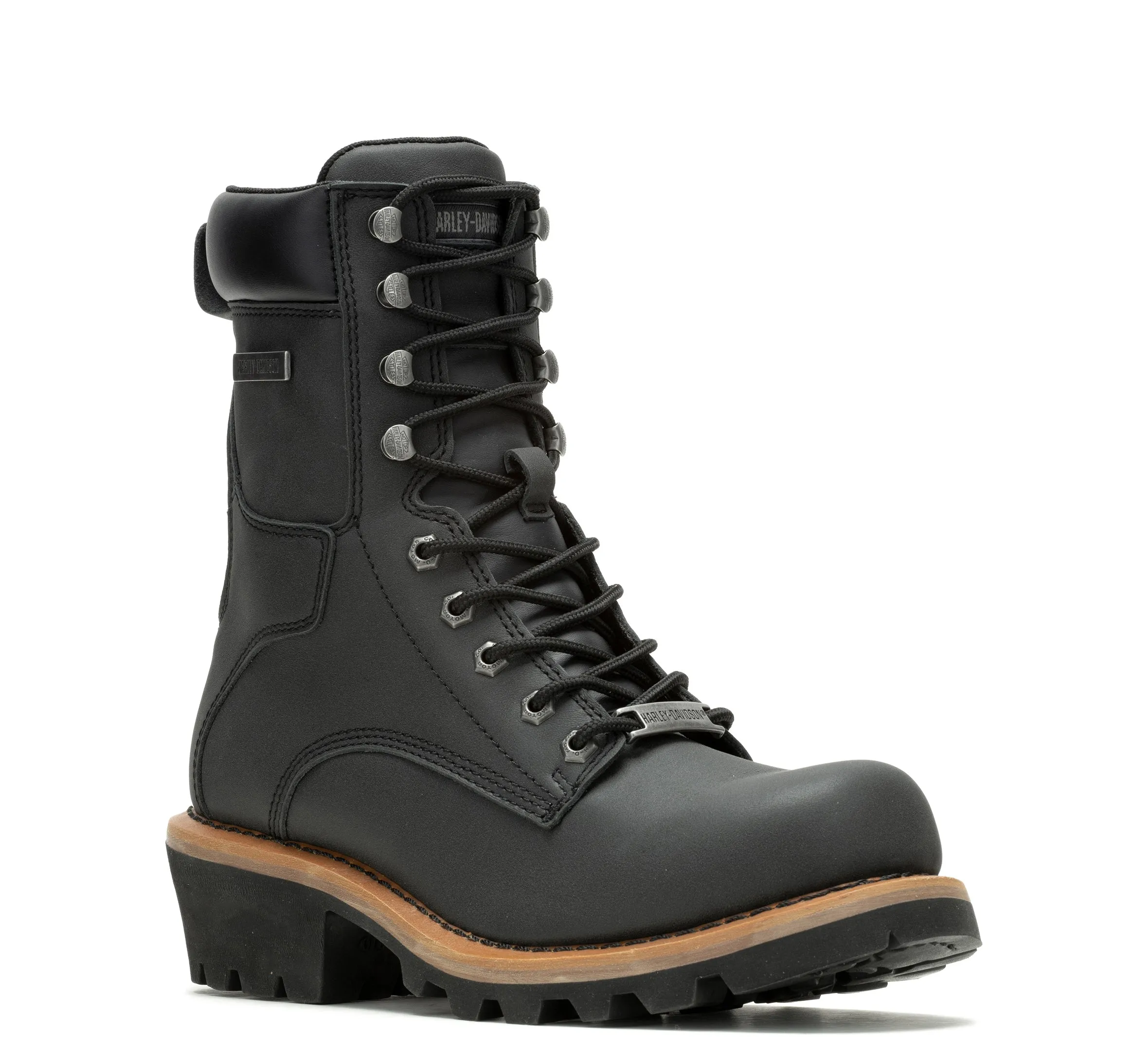 Men's Tyson Leather Flash Riding Boot - Black