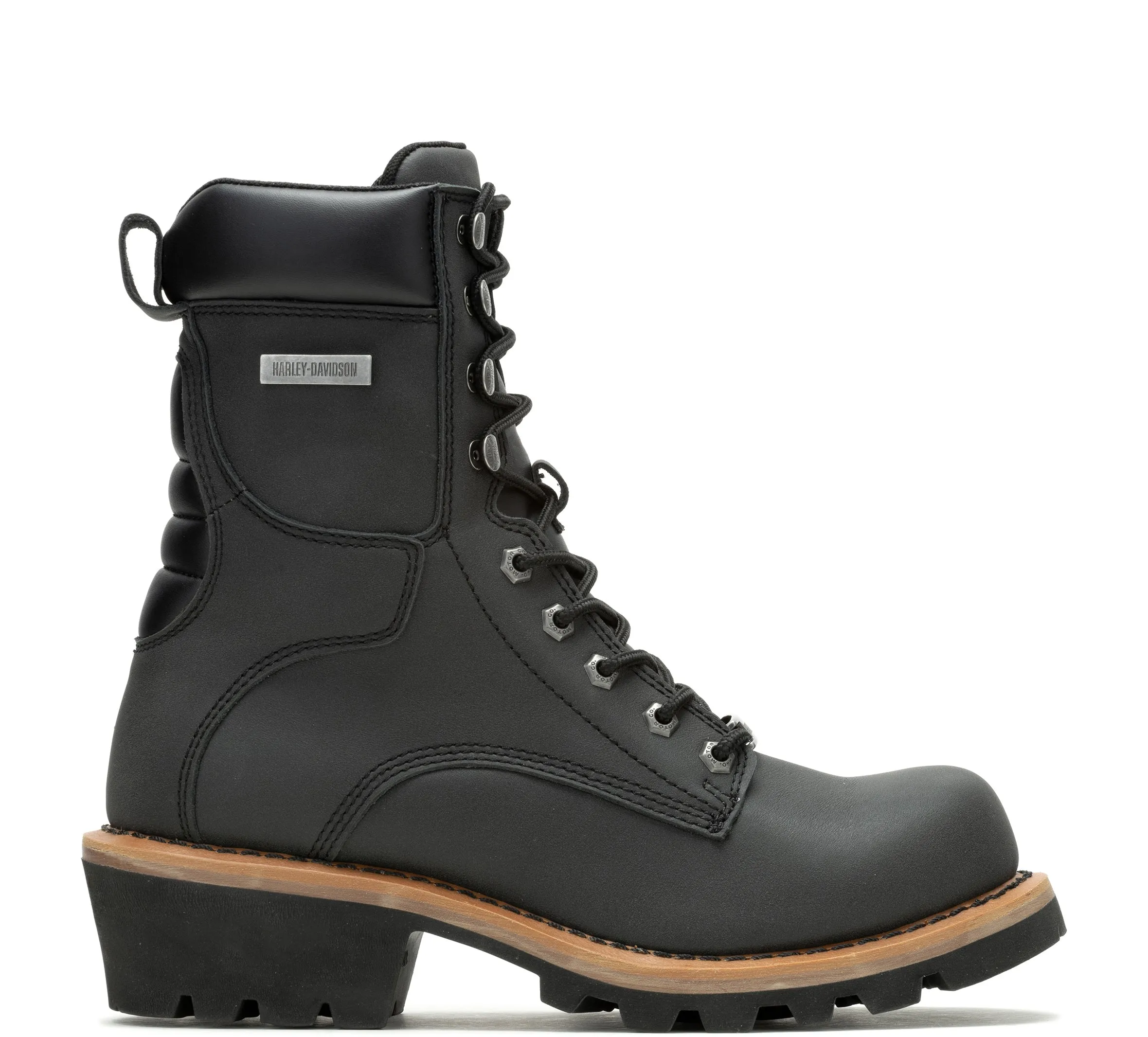 Men's Tyson Leather Flash Riding Boot - Black
